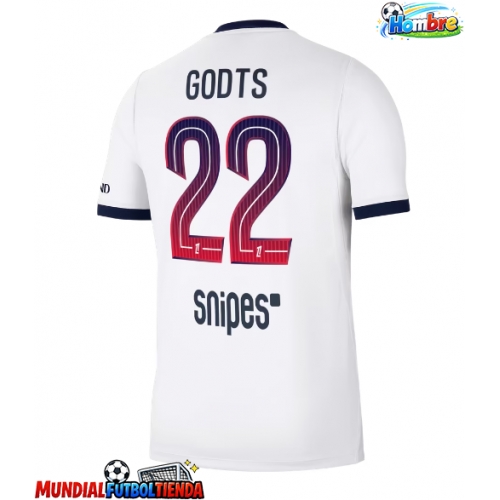 Camiseta Paris Saint-Germain Mika Godts #22 Segunda Equipación Replica 2026-27 mangas cortas